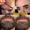 Temporary Beard Hair Dye Balm, 2-in-1 Temporary Coloring of Beard & Eyebrows, Quick Coloring, Covering Gray Hair, 24 Hour Long Lasting Easy to use and clean 15ml/0.5fl.oz