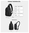 Multifunction Waterproof USB Charging Chest Pack Short Travel Men Messenger Chest Shoulder Bag