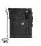 RFID 100% Genuine Leather Men Wallet Coin Purse Small Mini Card Holder Chain PORTFOLIO Portomonee Male Walet Pocket