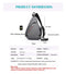 Male Women Shoulder Bag USB Charge  Anti theft Chest Bag large capacity 10.5" Crossbody Bag