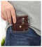 RFID 100% Genuine Leather Men Wallet Coin Purse Small Mini Card Holder Chain PORTFOLIO Portomonee Male Walet Pocket