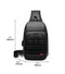 Men Chest bag for 9.7" iPad USB Charging Short Trip Messenger Bags Water Repellent Crossbody Bag