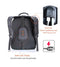 Crossten 15.3" Laptop Waterproof USB Charge Port Swiss-style Multifunctional Backpack