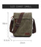 Fashion Solid Men Canvas Messenger Satchel Buckle Casual Portable Simple Shoulder Bag