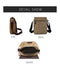 Fashion Solid Men Canvas Messenger Satchel Buckle Casual Portable Simple Shoulder Bag