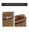 Fashion Solid Men Canvas Messenger Satchel Buckle Casual Portable Simple Shoulder Bag