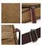 Fashion Solid Men Canvas Messenger Satchel Buckle Casual Portable Simple Shoulder Bag