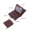 RFID 100% Genuine Leather Men Wallet Coin Purse Small Mini Card Holder Chain PORTFOLIO Portomonee Male Walet Pocket