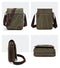 Fashion Solid Men Canvas Messenger Satchel Buckle Casual Portable Simple Shoulder Bag