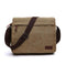 Fashion Solid Men Canvas Messenger Satchel Buckle Casual Portable Simple Shoulder Bag