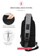 KAKA Luxury Brand Chest Bag USB Messenger Crossbody Bags for Men   Shoulder Sling Bag Waterproof Short Trip mobile phone bag