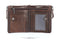 RFID Genuine Leather Wallet Men Quality Short Coin Purse Double Zippers Pocket Wallet Men's Brand Design Vintage Leather Wallets
