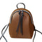 Mini PU Leather Women's Small Shoulder Bag with Tassel Zipper leather School bagpack