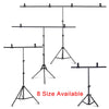 T-Shape Portable Background Backdrop Support Stand Kit 6.5ft Wide 6.5ft Tall Adjustable Photo Backdrop Stand with Spring Clamps