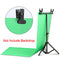 T-Shape Portable Background Backdrop Support Stand Kit 6.5ft Wide 6.5ft Tall Adjustable Photo Backdrop Stand with Spring Clamps